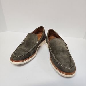 Allen Edmonds Men's Suede Loafers Greenish Gray -Sz 9D